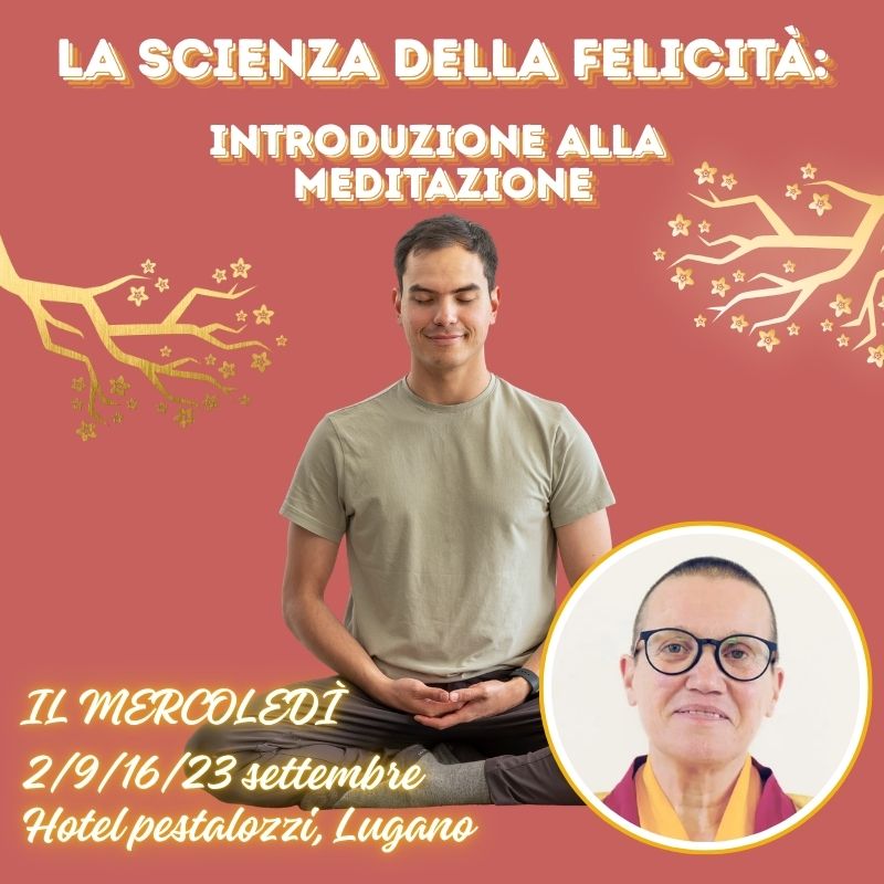 Immagine del Programma Generale di settembre del Centro Kadampa di Lugano dedicato alla meditazione.